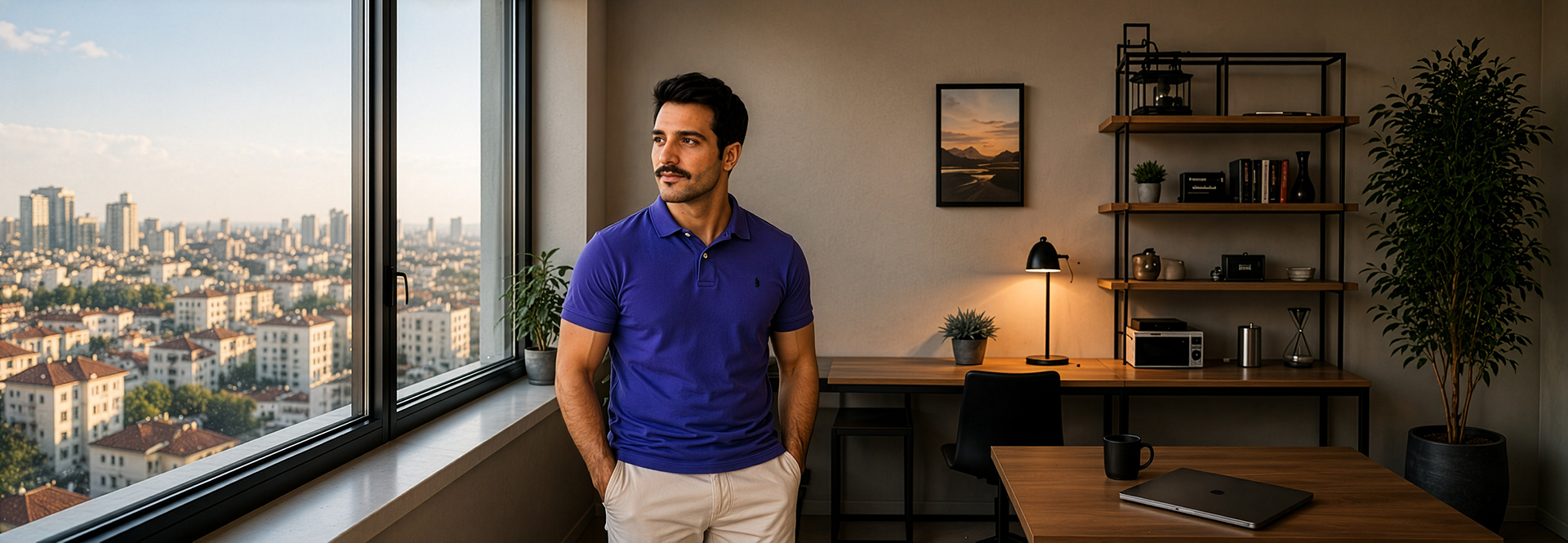 Selçuk Aker — stüdyosunda
